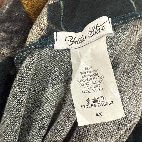 Yellow Star 4X Floral Fit & Flare Dress Cowl Neck Romantic Cottagecore Softgirl - Picture 8 of 8